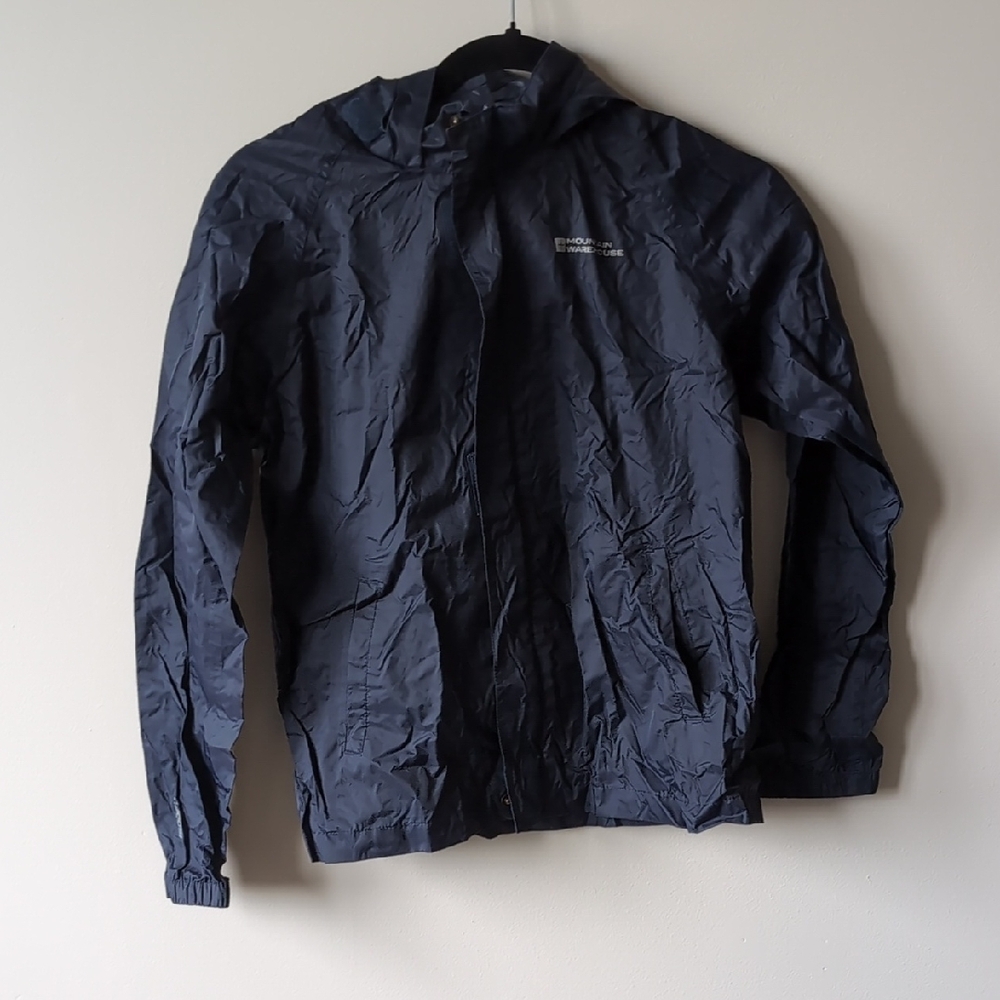 Eddie Bauer Blue Raincoat Lightweight Water Resistant